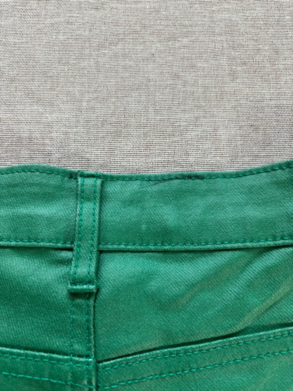 Edikted green faux leather flare pants. - Picture 12 of 16
